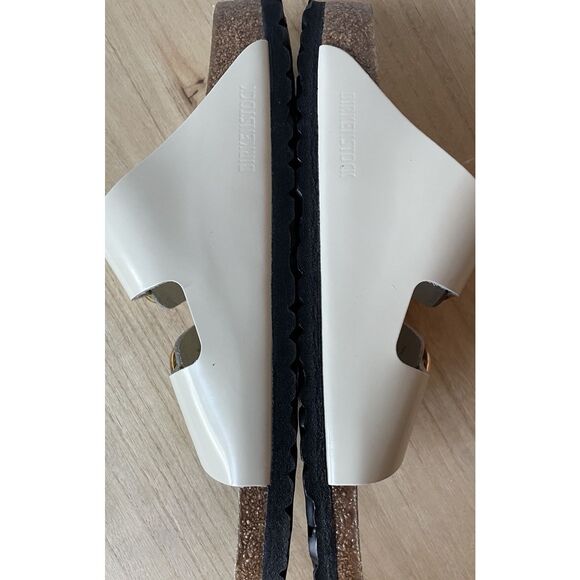 New w/Tage Birkenstock Arizona Big Buckle - High Shine Ecru -Size 41 US 10.10.5 - Picture 7 of 8